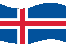 Bandiere Europa Islanda Rettangolo 
