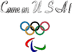 Mensajes Inglés Come on U.S.A Olympic Games 