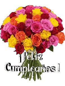 Messages Spanish Feliz Cumpleaños Floral 016 