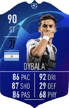 Multimedia Videospiele F I F A - Karten Spieler Argentinien Paulo Dybala 