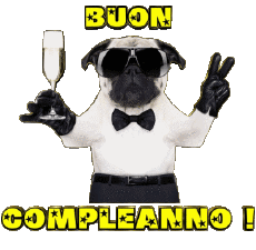 Mensajes Italiano Buon Compleanno Animali 001 
