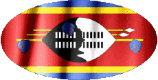 Drapeaux Afrique Eswatini Ovale 