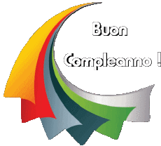 Messages Italian Buon Compleanno Astratto - Geometrico 019 