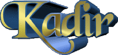 Nombre MASCULINO - Magreb Musulmán K Kadir 