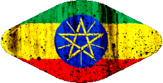 Bandiere Africa Etiopia Ovale 02 