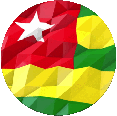 Fahnen Afrika Togo Rond 