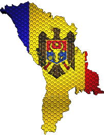 Banderas Europa Moldavia Mapa 