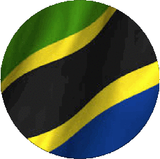 Bandiere Africa Tanzania Rond 