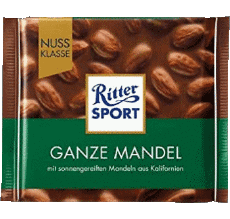 Ganze Mandel-Nourriture Chocolats Ritter Sport 
