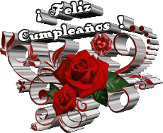 Mensajes Español Feliz Cumpleaños Floral 004 
