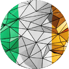 Drapeaux Europe Irlande Rond 