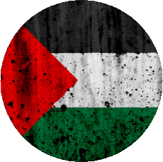 Fahnen Asien Palästina Runde 