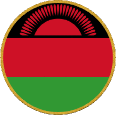 Drapeaux Afrique Malawi Rond 