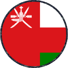 Fahnen Asien Oman Runde 