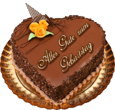 Mensajes Alemán Alles Gute zum Geburtstag Kuchen 002 