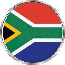 Fahnen Afrika Südafrika Rund - Ringe 