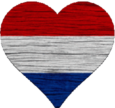 Bandiere Europa Paesi Bassi Cuore 