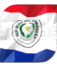 Banderas América Paraguay Plaza 