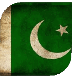 Drapeaux Asie Pakistan Carré 