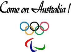 Messagi Inglese Come on Australia Olympic Games 