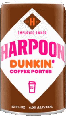 Dunkin&#039; Coffee Porter-Bebidas Cervezas USA Harpoon Brewery 