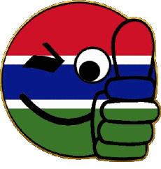 Banderas África Gambia Smiley - OK 
