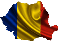 Fahnen Europa Rumänien Karte 