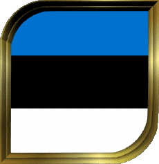 Bandiere Europa Estonia Quadrato 