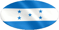 Banderas América Honduras Oval 