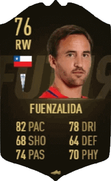 Multimedia Vídeo Juegos F I F A - Jugadores  cartas Chile José Pedro Fuenzalida 