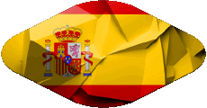 Fahnen Europa Spanien Oval 