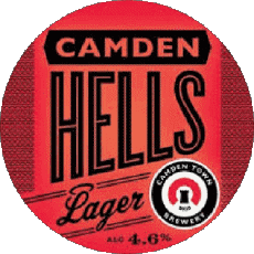 Hells  Lager-Getränke Bier UK Camden Town 