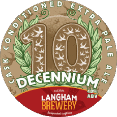 Decennium-Boissons Bières Royaume Uni Langham Brewery Decennium