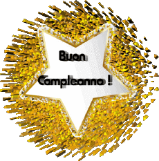 Nachrichten Italienisch Buon Compleanno Palloncini - Coriandoli 011 