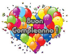 Messages Italien Buon Compleanno Palloncini - Coriandoli 001 