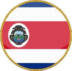 Flags America Costa Rica Round 