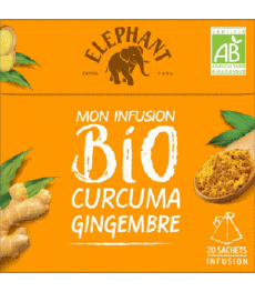 Bio Curcuma Gingembre-Getränke Tee - Aufgüsse Eléphant 
