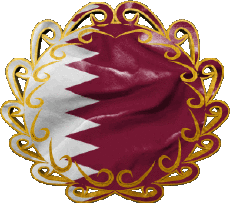 Bandiere Asia Qatar Forma 