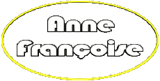 Nombre FEMENINO - Francia A Compuesto Anne Françoise 