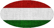 Banderas Europa Hungría Oval 