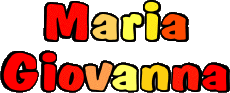 First Names FEMININE - Italy M Composed Maria Giovanna 