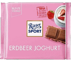 Erdbeer Joghurt-Nourriture Chocolats Ritter Sport 