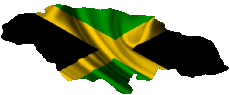 Drapeaux Amériques Jamaïque Carte 