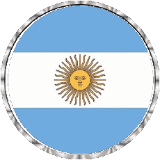 Drapeaux Amériques Argentine Rond - Anneaux 