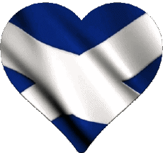 Flags Europe Scotland Heart 