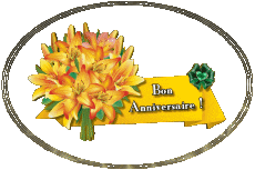 Messages Français Bon Anniversaire Floral 008 