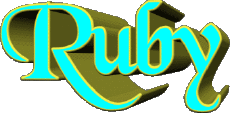 Vorname WEIBLICH  - UK - USA - IRL - AUS - NZ R Ruby 