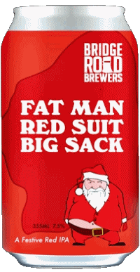Fat man red suit big sack-Bebidas Cervezas Australia BRB - Bridge Road Brewers 