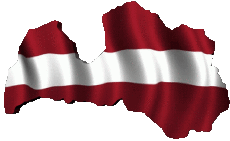 Fahnen Europa Lettland Karte 