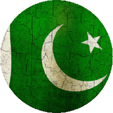Fahnen Asien Pakistan Runde 